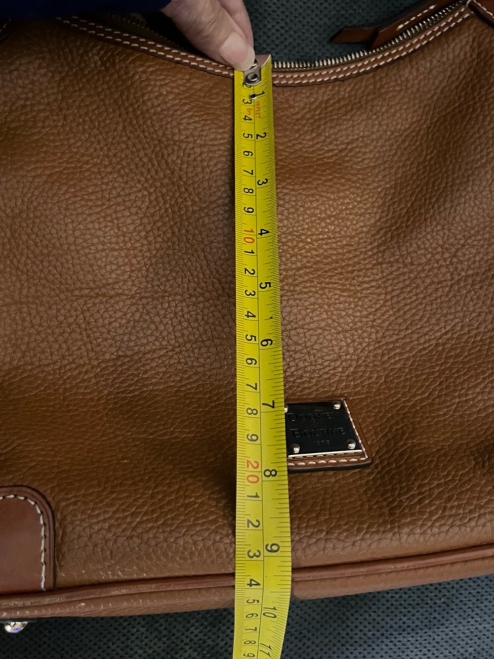 Dooney & Bourke Brown Leather Hobo Bag - Picture 6 of 6